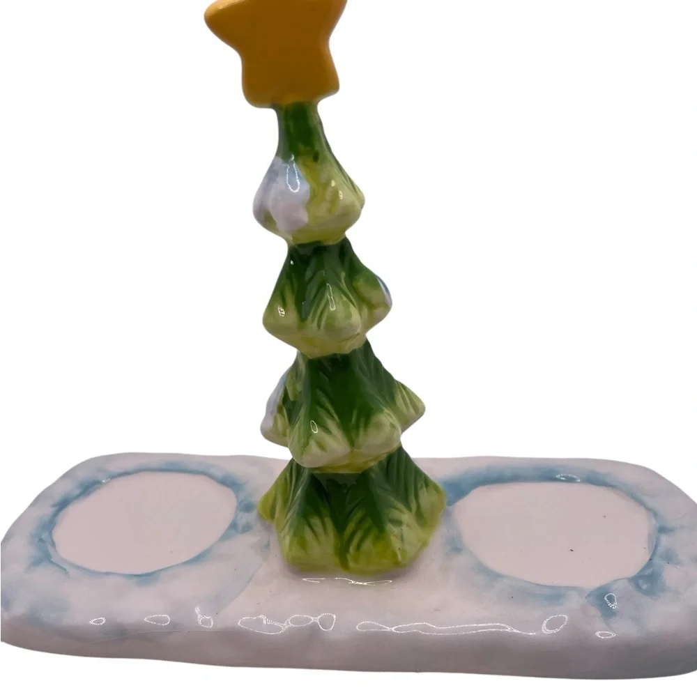 Christmas happy snowman couple. New. Ceramic .